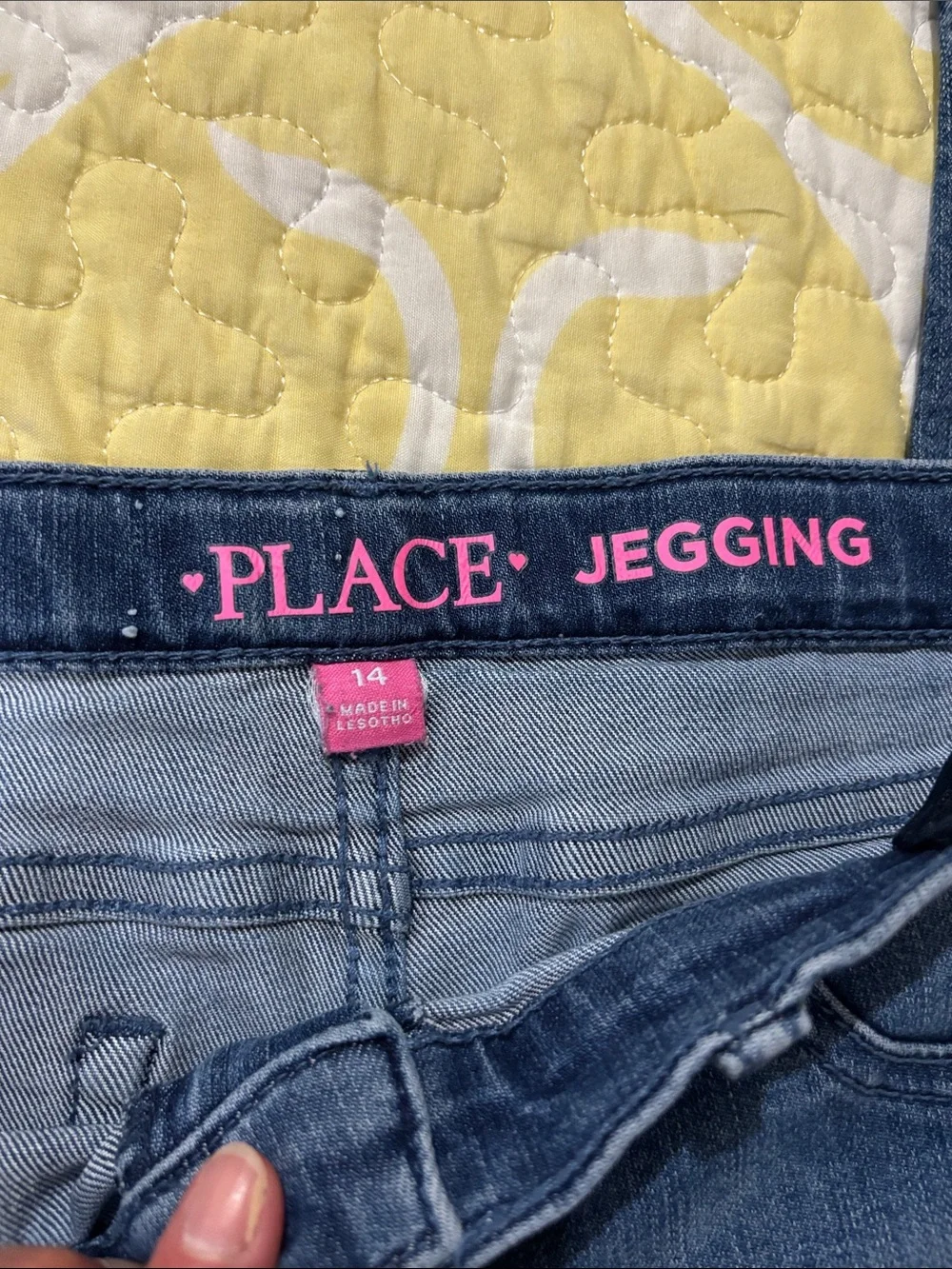The Children's Place Dark Blue Distressed Denim Jeggings
